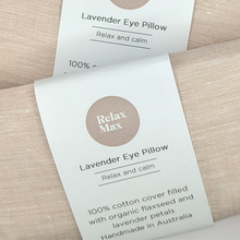 Load image into Gallery viewer, Organic Cotton Lavender Eye Pillow